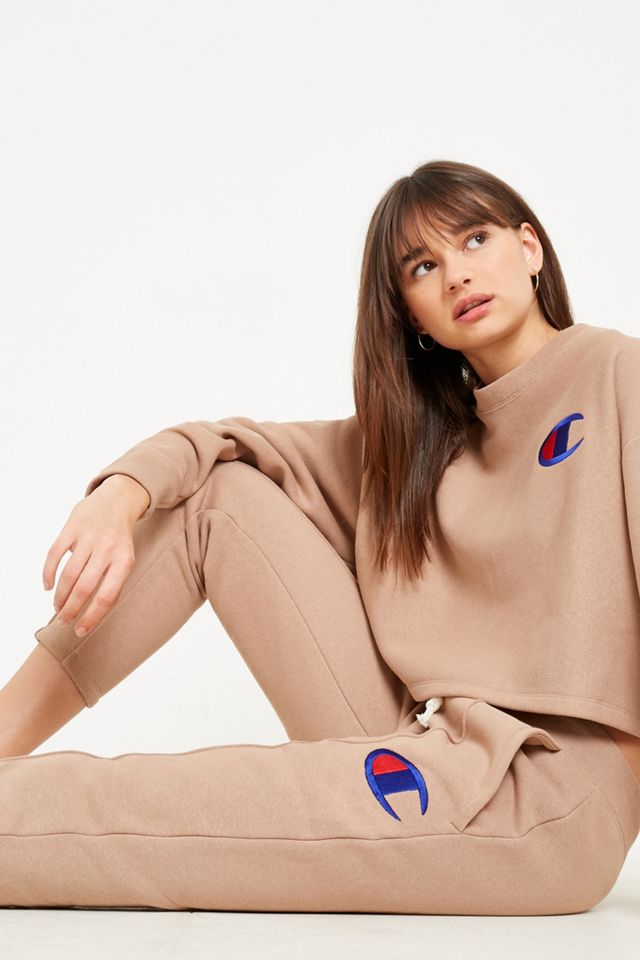 Champion Light Brown Tapered Track Joggers #3