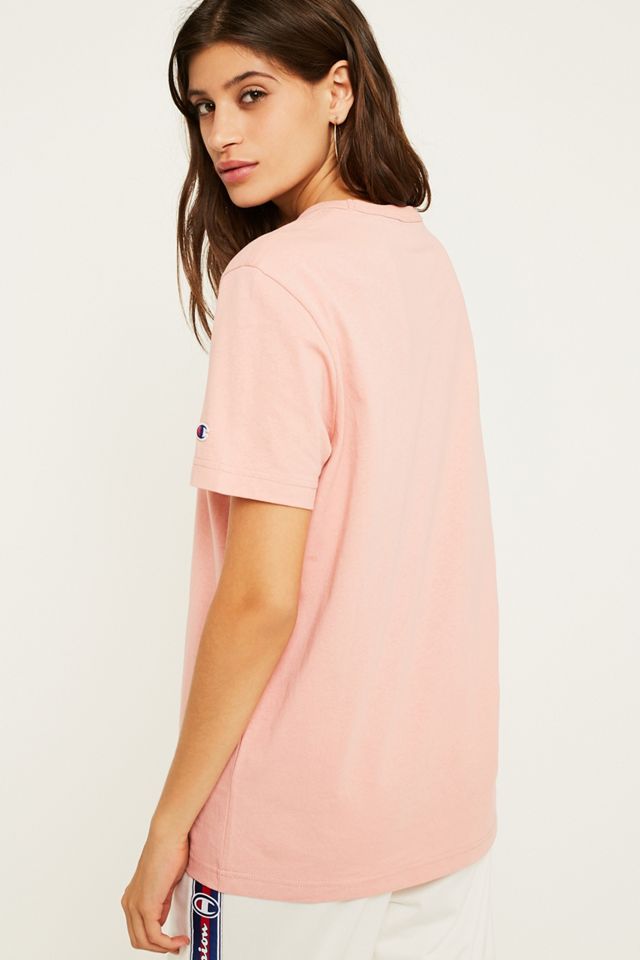 Champion Small C Logo T-Shirt Rosa #3