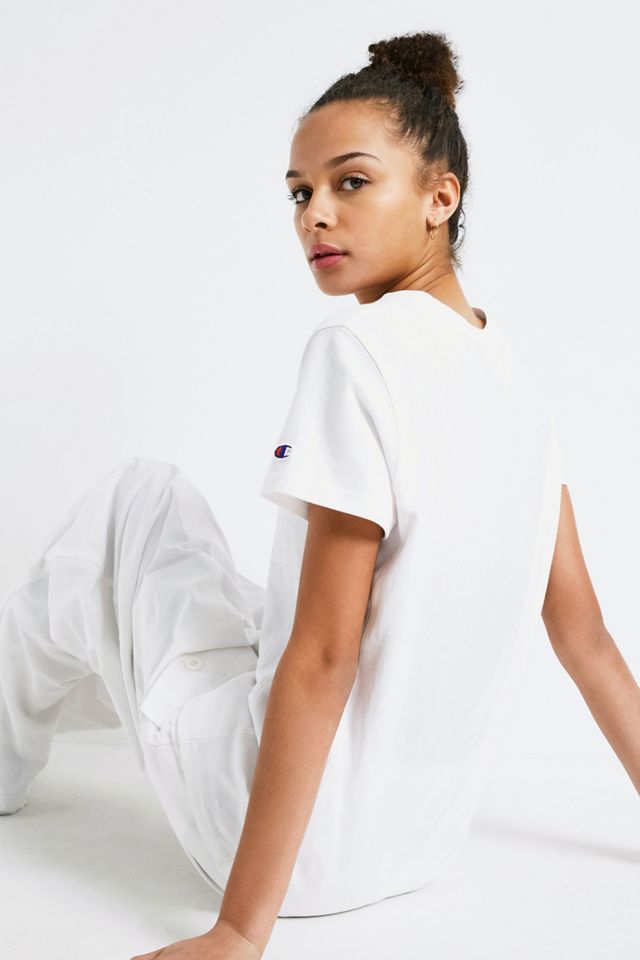 Champion Script Logo White T-shirt #1