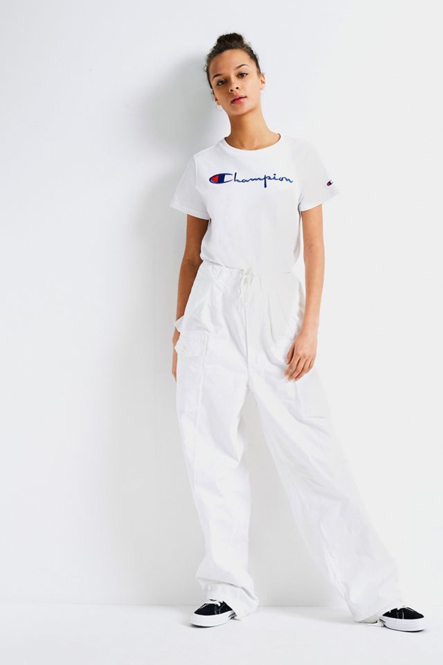 Champion Script Logo White T-shirt #2