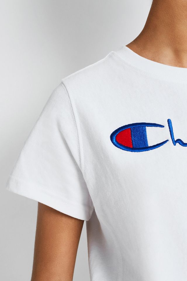 Champion Script Logo White T-shirt #5