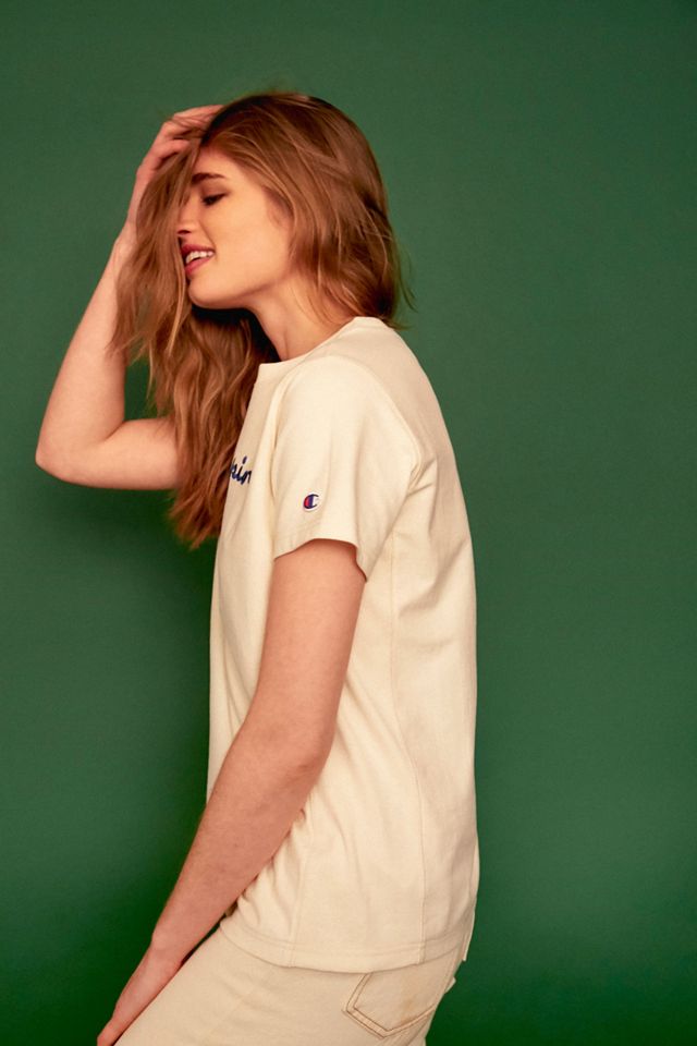 Champion Large Script Ecru T-Shirt #3