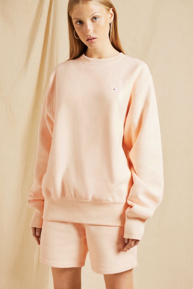 Champion Peach Crew Neck Sweatshirt