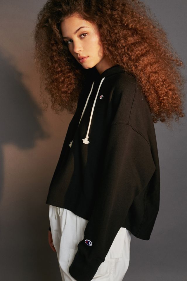 Champion curl cropped sweatshirt cheap