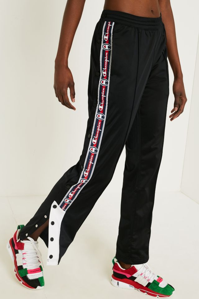 Champion popper hot sale tracksuit bottoms