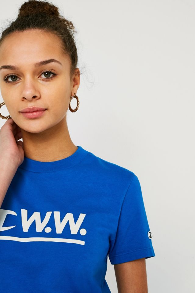 Champion Blue T-Shirt | Urban Outfitters UK