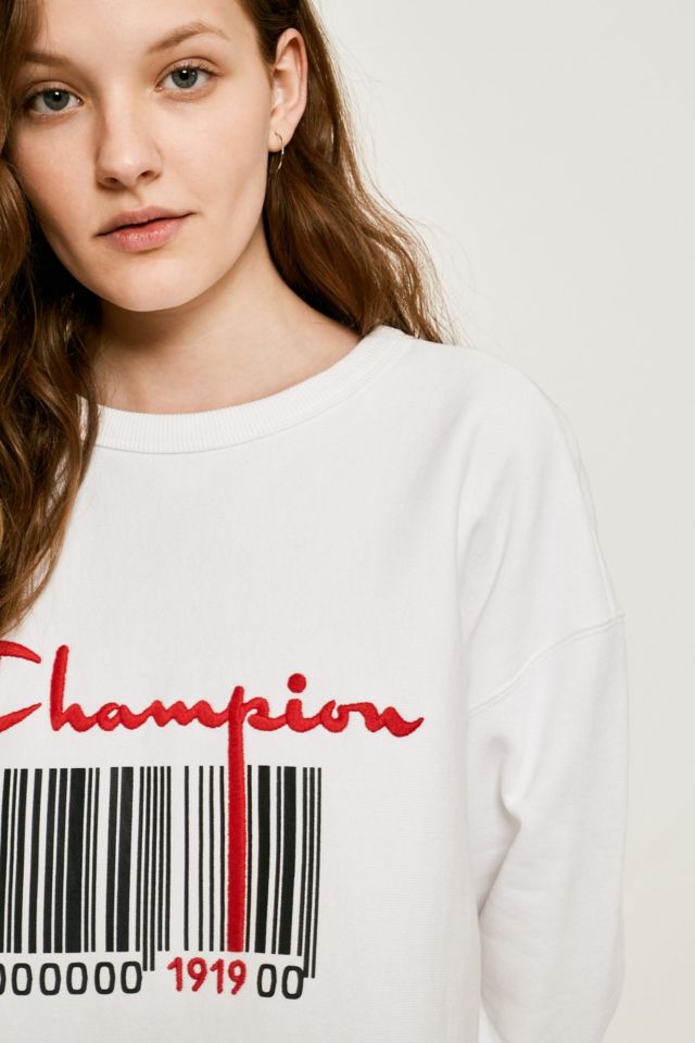 Champion hot sale barcode hoodie