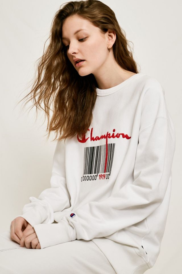 Champion hot sale barcode sweater