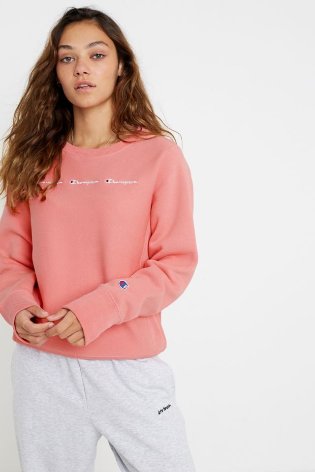 Champion triple script sweatshirt best sale