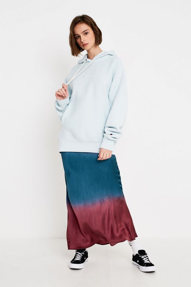 Champion UO Exclusive – Hoodie in Blau mit Logoschriftzug #3