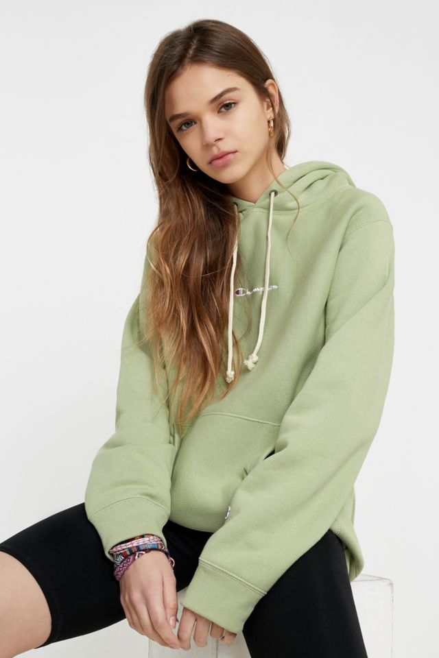 Urban outfitters green champion on sale hoodie