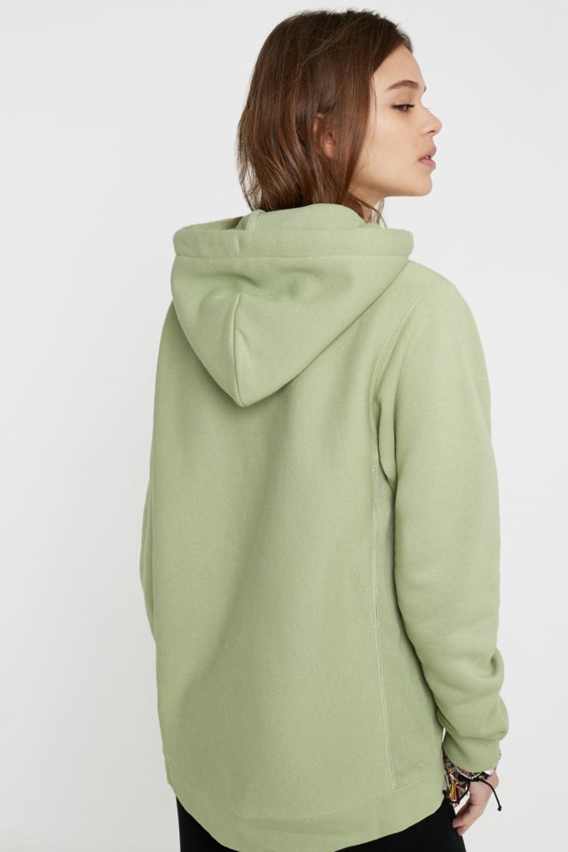 Champion UO Exclusive Sage Logo Script Hoodie | Urban Outfitters UK