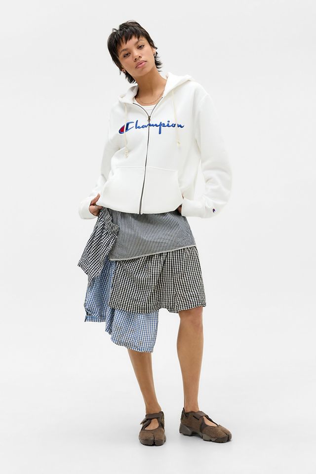 Sudadera con Capucha Blanca con Cremallera Champion #1