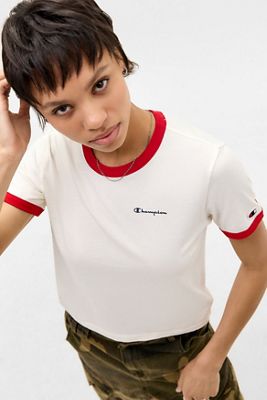 T-Shirt Ecru Ringer Champion