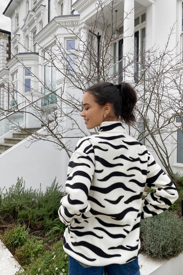 Campeón 1/4 Zip Zebra Sudadera #2