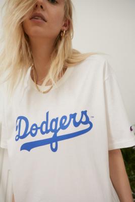 Champion Reverse Weave LA Dodgers t-shirt in white