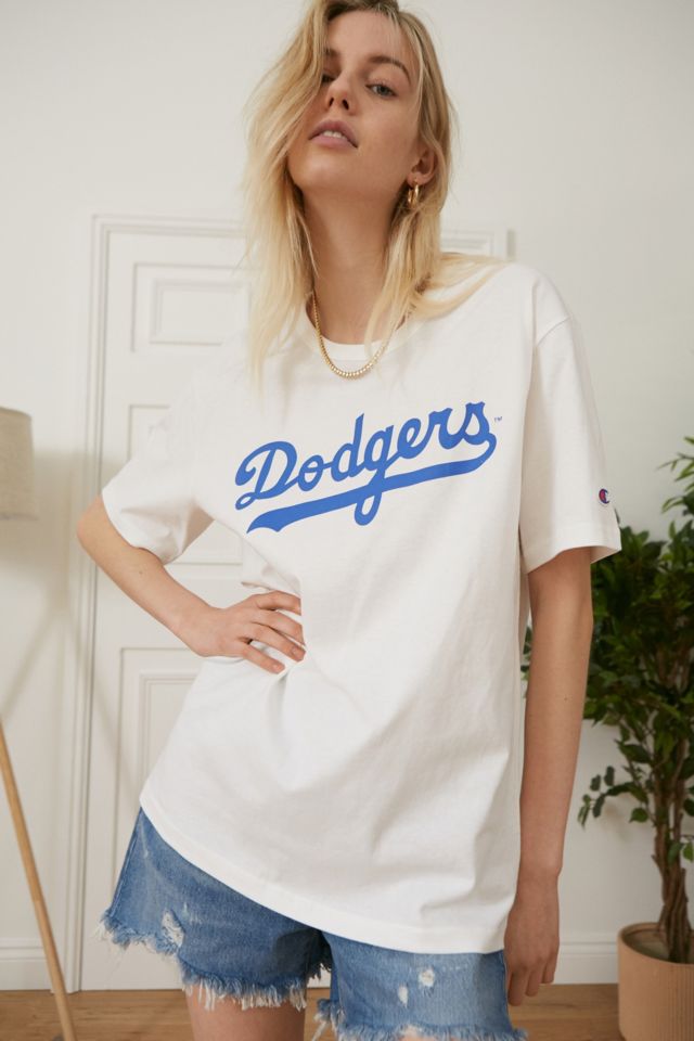 Champion White MLB LA Dodgers T-Shirt