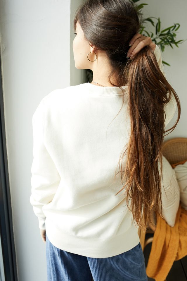 Champion Cream Logo Sudadera Crew Neck #3