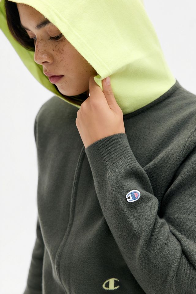 Champion Green Zip-Through Knit Hoodie #1
