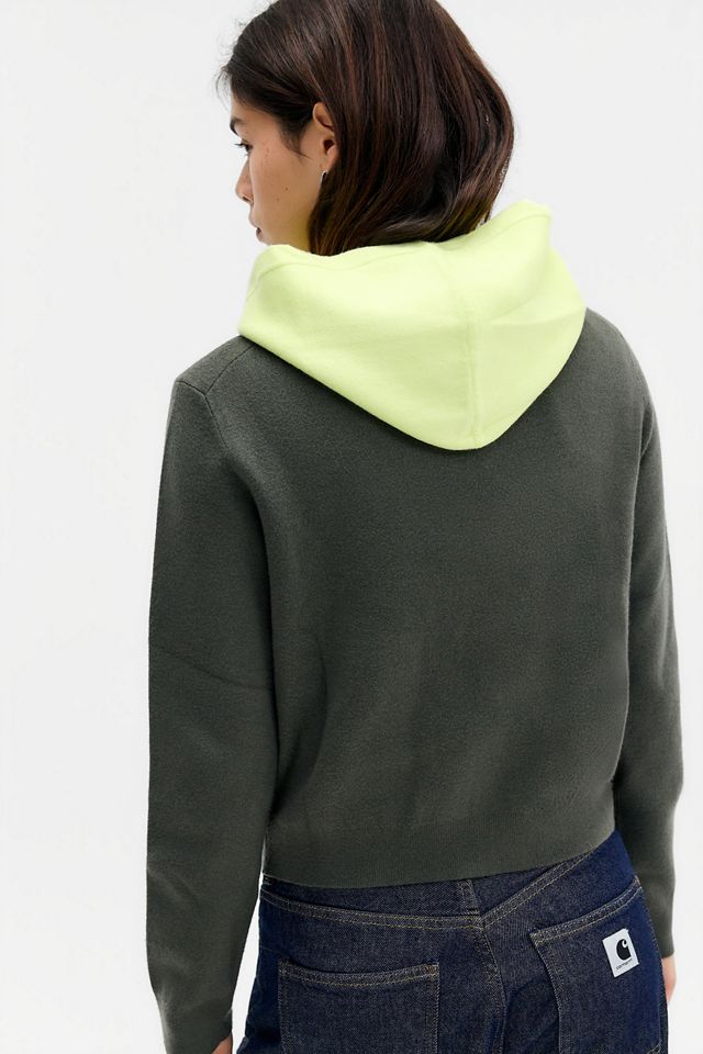 Champion Green Zip-Through Knit Hoodie #3
