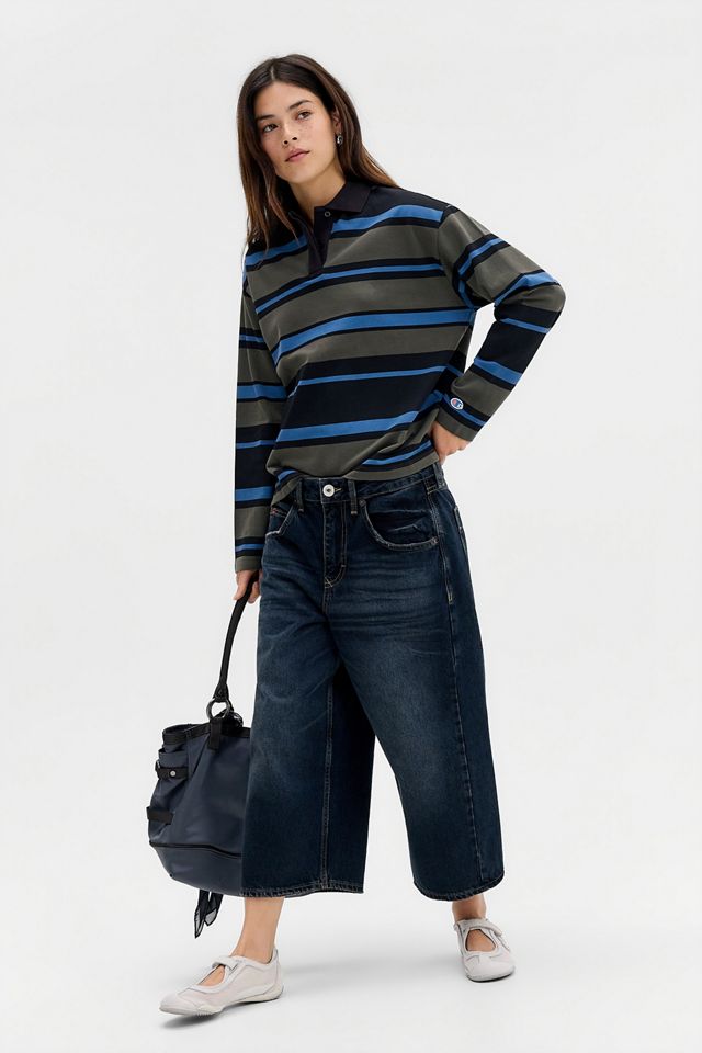 Champion Stripe Long Sleeve Rugby Tee #1