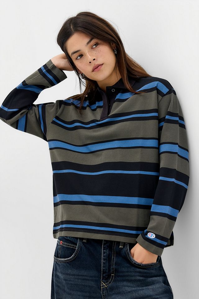 Champion Stripe Long Sleeve Rugby Tee #2