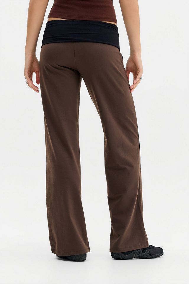 Champion Brown Foldover Yoga Pants #3