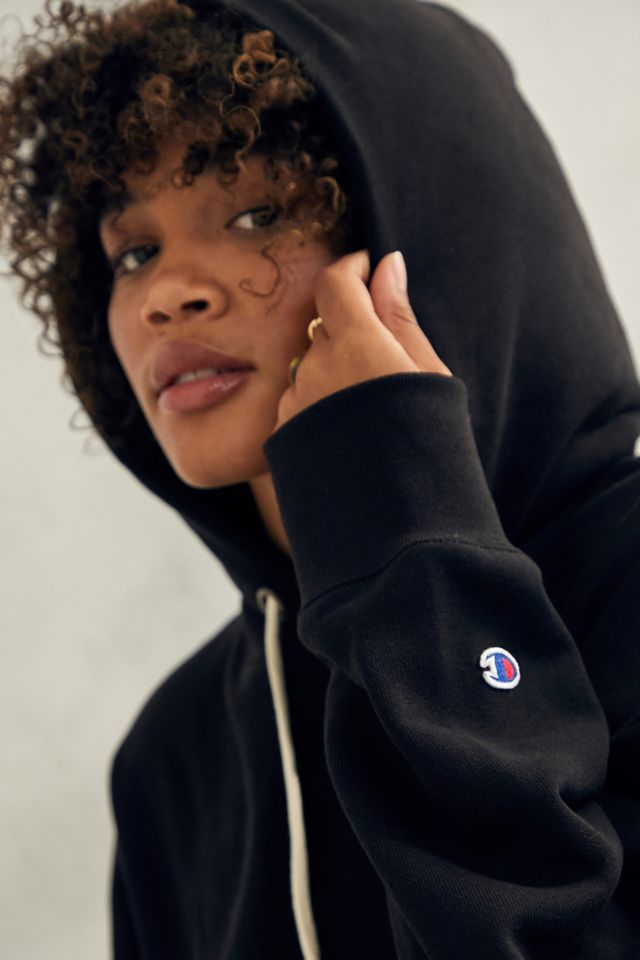 Black champion hoodie urban outfitters sale