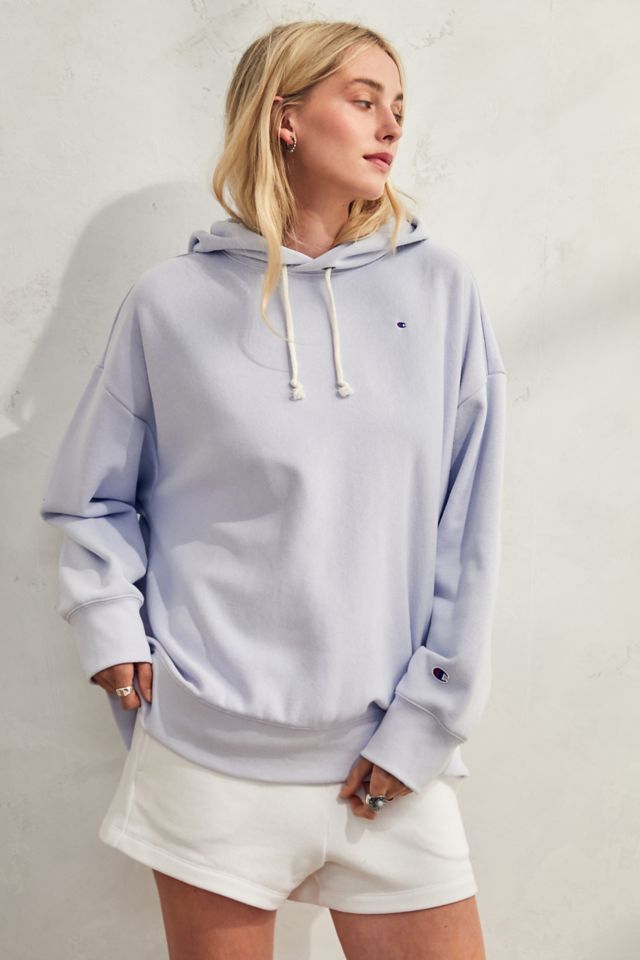 Champion light store blue hoodie womens