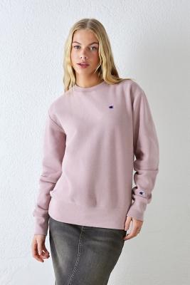 Champion dusty pink hot sale crew neck sweatshirt