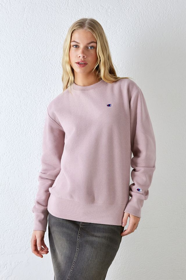 Pink cheap champion crewneck