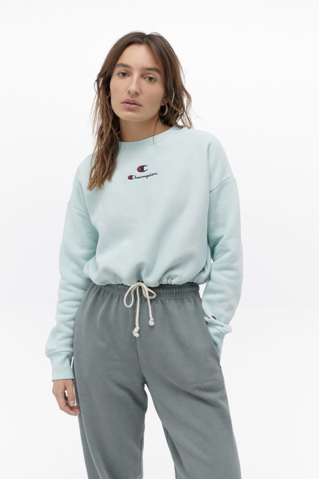 Champion mint clearance crew neck sweatshirt