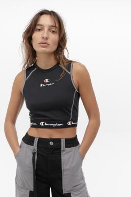 Champion bib hot sale crop top