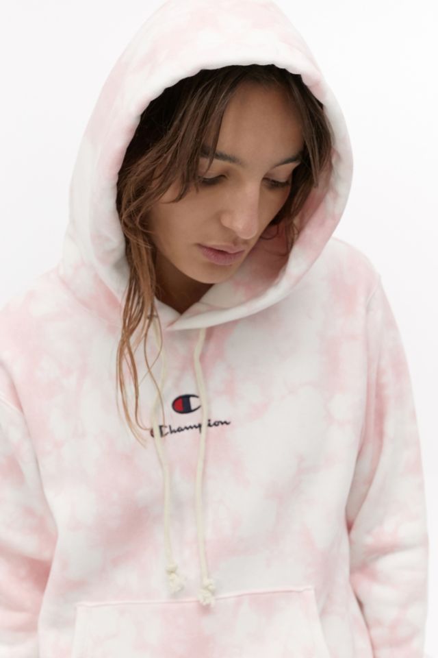 Champion pink hotsell hoodie urban outfitters