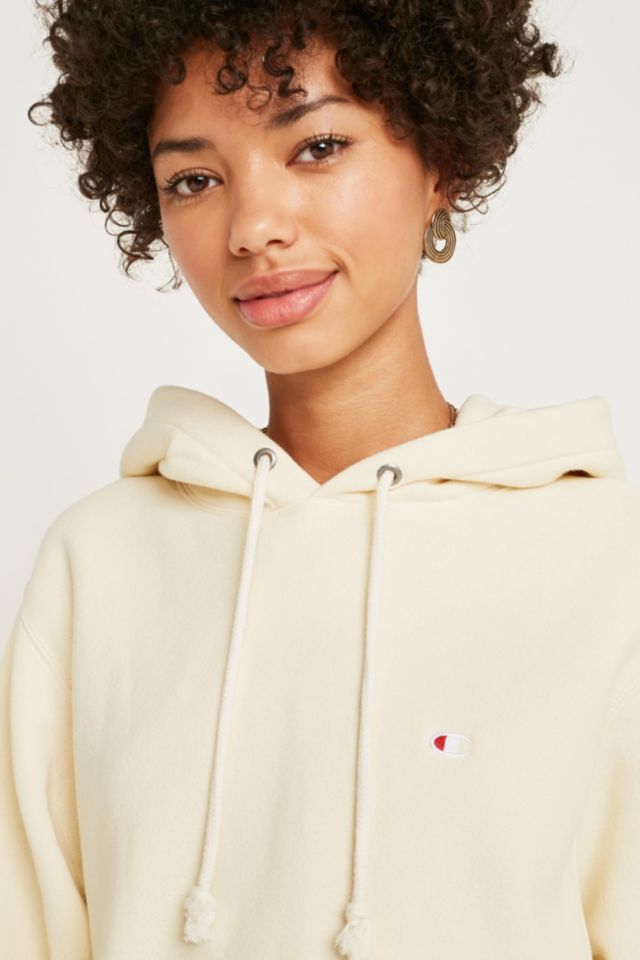 Champion x uo 2025 ecru pullover hoodie