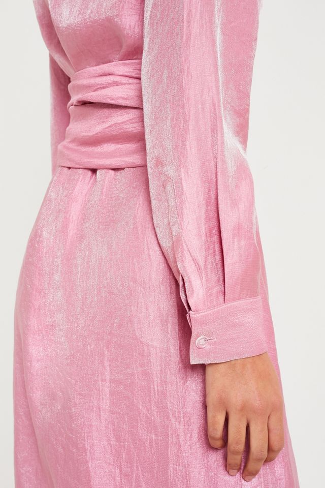 Fleamadonna Twist Pink Shirt Dress #3