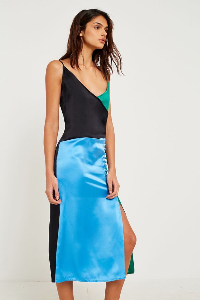 Fleamadonna Triple Coloured Silk Dress #5