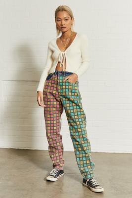 ragged priest checkered jeans