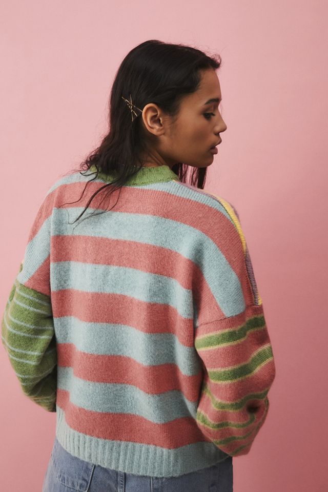The Ragged Priest Striped Brushed Knit Jumper #3