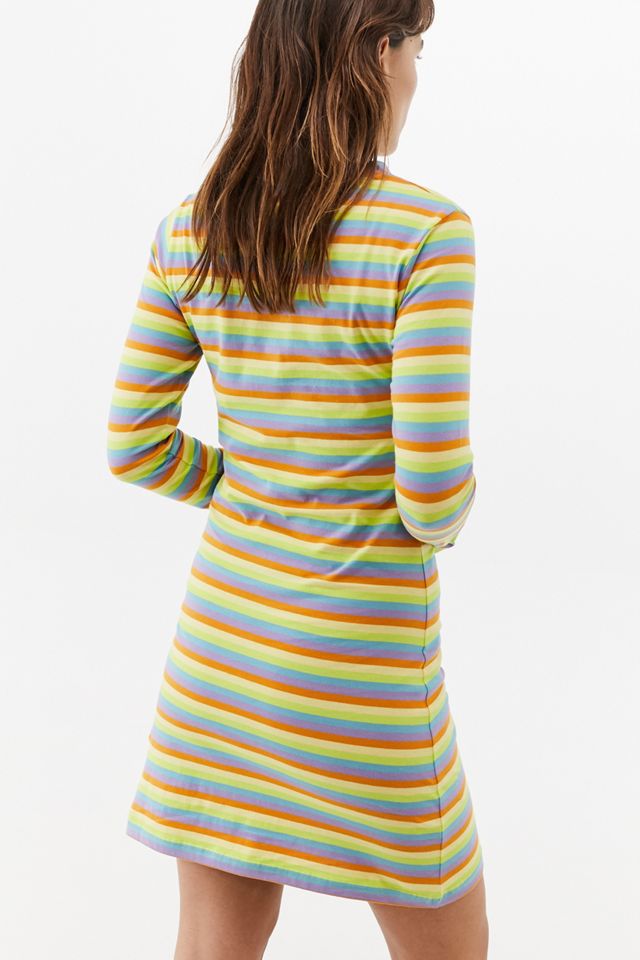 The Ragged Priest – Mini-Rippstrickkleid mit Regenbogenstreifen #2