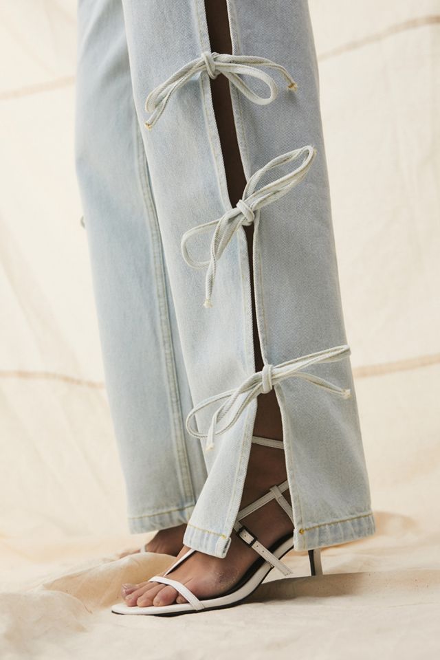 Milk It Tie-Up Detail Twin Jeans #1