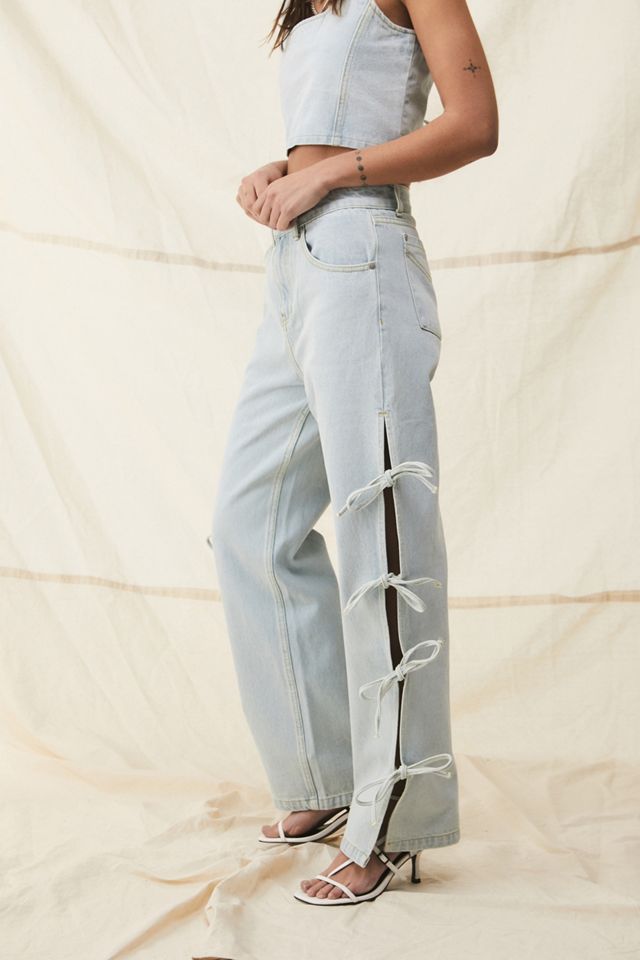 Milk It Tie-Up Detail Twin Jeans #2