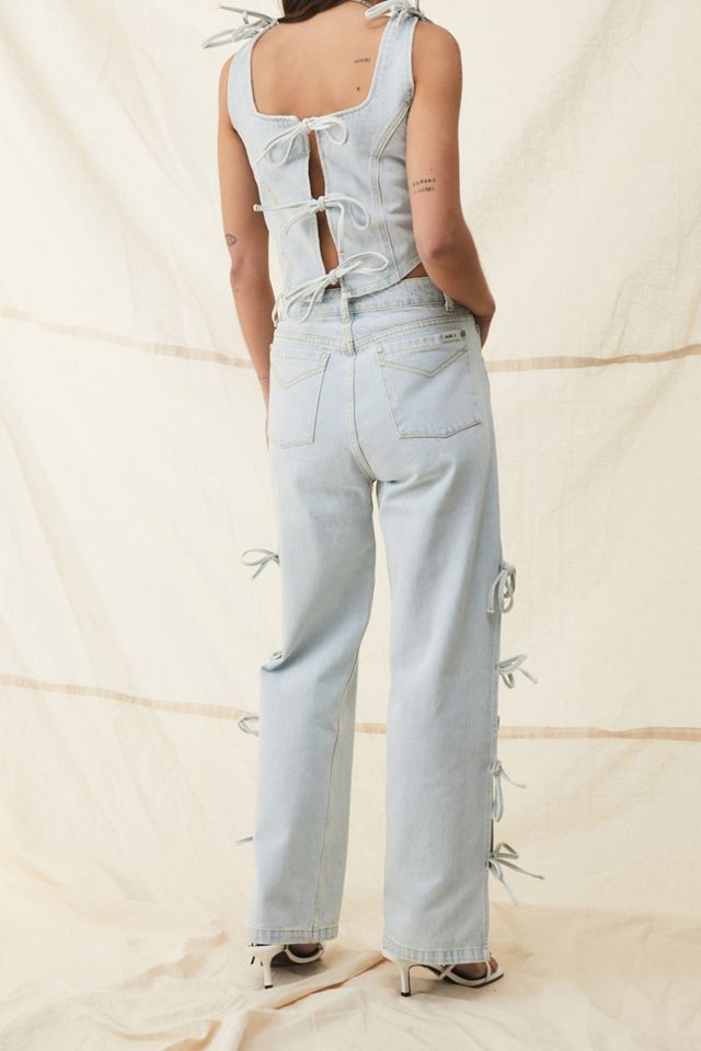 Milk It Tie-Up Detail Twin Jeans #3