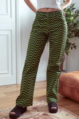 ragged priest wave jeans green