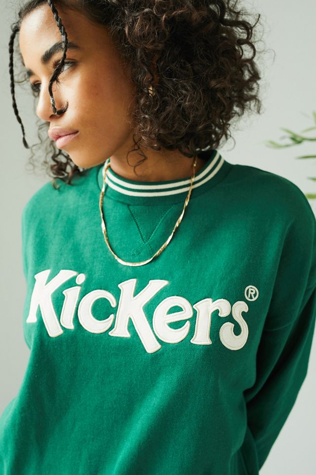 Kickers Green Long Sleeve Logo Sweatshirt | Urban Outfitters DE