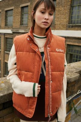 corduroy puffer vest