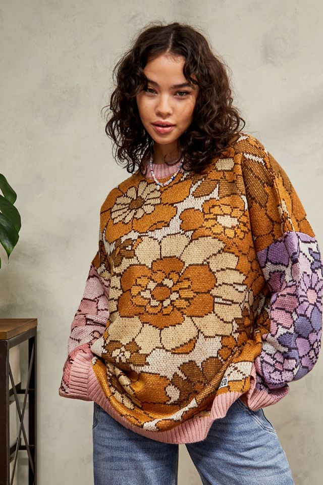 The Ragged Priest UO Exclusive Retro Flower Knit Jumper #1