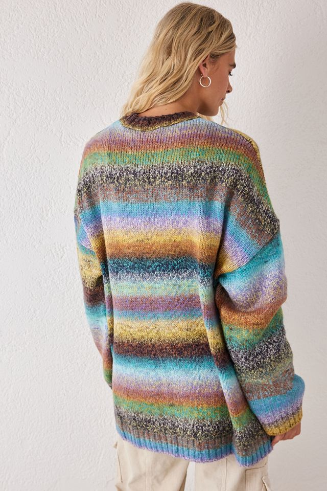 Rainbow Knitted Ragged Priest Rainbow Jumper The Ragged Priest UO