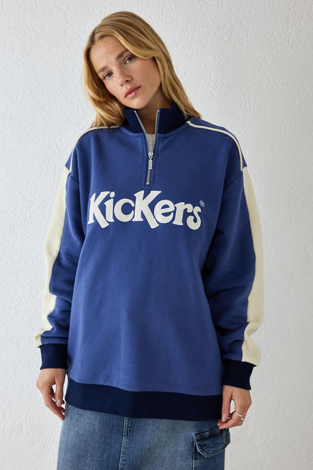 Kickers UO Exclusive QuarterZip Jersey Sweatshirt Urban Outfitters UK