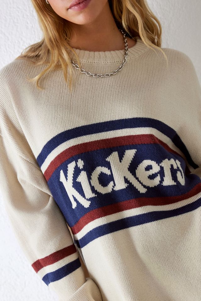 Kickers Cream Classic Logo Maglia Jumper #1